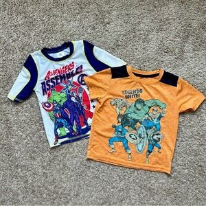 Boys Marvel Avengers Assemble Legends Unite T Shirts Bundle I Size 5/6 I GUC